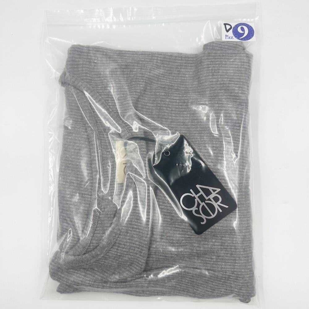 Chaser Oversized Gray Lightweight Ribbed Knit Slouchy Poncho Cape Boho XS/S NEW - Picture 7 of 7